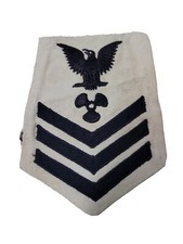 WW2 Navy Machinist Mate (MM) NAM WHITES  DATED 1943 ON BACK picture