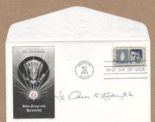 FDC SIGNED FR OSCAR L HUBER GAVE LAST RITES TO JFK-PARKLAND IN DALLAS - COA picture