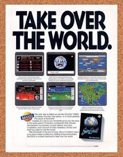 Sim Earth PC Original 1990 Vintage Ad - Video Game Promo picture