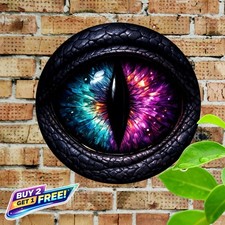 Dragon's Eye Reusable Classic 8 Inch Round Metal Printed Sign picture