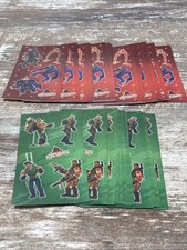 Small Soldiers 1998 Stickers-Vintage RARE (46 Sheets-17 Commandos+29 Gorgonites) picture