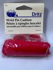 (4A) Vintage 2001 New Old Stock Dritz Red Wrist Pin Cushion No. 697 picture
