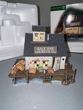 Dept 56 New England Village “Salt Bay Lobster Co” 56658 2002 W BOX & LIGHT Retir picture