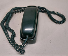Vintage AT&T  Slimline Push Button Telephone - Dark Green DESK TOP picture