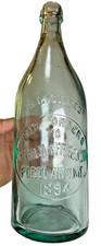 Antique 1894 Murdoch & Freeman Portland Maine Blob Top Blobtop Quart Bottle picture