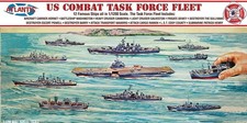 Atlantis US Combat Task Force Fleet 12 Ships Included 1/1200 Scale, Molded Color picture