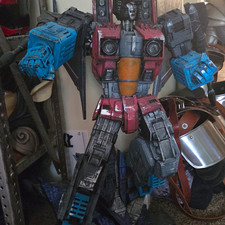 Transformers Starscream 31 Inch Plastic  Statue Figure Robot Red Blue Gray Black picture