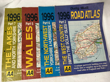 VTG 1996 AA Road Atlas Lot Wales Lakes Northwest West Country UK Maps picture