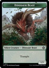 Dinosaur Beast // Dinosaur Double-Sided Token [The Lost Caverns of Ixalan picture