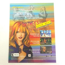 Britney Spears Dance Beat Print Ad PS2 GameBoy Advance Y2K Video Gaming Wall Art picture