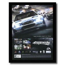 2005 Need for Speed Most Wanted Framed Print Ad/Poster Xbox 360 PS3 Racing Art picture