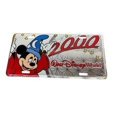 Walt Disney World 2000 Sorcerer Mickey License Plate Still in Orig. Plastic picture