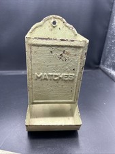 Vintage Wall-Mounted Match Stick Holder picture