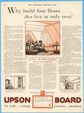 1927 Upson Board Lockport New York Fiberboard Panel Home Remodeling Ad picture