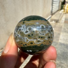 71g Natural Colourful Ocean Jasper Crystal Sphere Mineral Specimen Healing picture