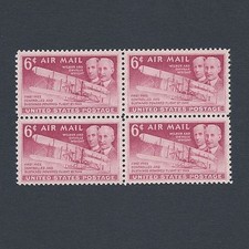 The Wright Brothers - Vintage Mint Set of 4 Stamps 77 Years Old picture