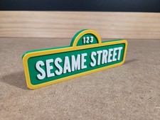 Sesame Street Style Freestanding Sign - 3D Print Desk Accessory Party Decoration picture