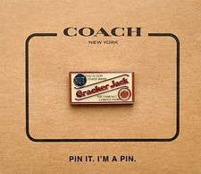 ⚡RARE⚡ COACH x CRACKER JACK Popcorn Pin *BRAND NEW SEALED* Cracker Jack Pin 🍿 picture