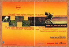 1998 MechCommander PC Original Advertisement / Retro Promo v3 picture