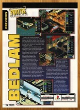 1996 Bedlam PS1 Playstation 1 PREVIEW Print Ad/Poster Retro Video Game Promo Art picture