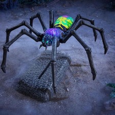 Creeping Spider 6 FT Wicked Woods Animated LED Halloween Decoration Rolling picture