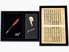 Montblanc Johann Sebastian Bach Ballpoint Pen Resin Gold Trim Black Ink In Box picture