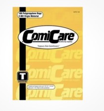 100 Pack ComiCare Premium Treasury Size 10 1/2” X 15 1/2” PE 3 MIL Bags 2” Flap  picture