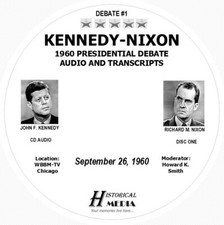 JOHN F. KENNEDY & RICHARD M. NIXON 1960 DEBATES - 4 DEBATES ON 4 AUDIO CDs picture