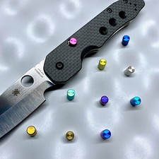Titanium Replacement Button (NO KNIFE) for Spyderco Smock C240CFP in 11 colors picture