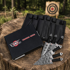 Target Master 6PC Throwing Knife Set w/ 12