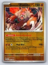 Bloodmoon Ursaluna 025/064 Rare Shrouded Fable Pokemon Reverse Holo Near Mint picture