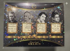Grail 1/1 Quad Relic Pieces of the Past Powerful Women Inventors Curie, Franklin picture