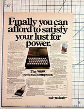 Sinclair ZX81 Personal Computer Magazine Ad Vintage 1980s Retro Computing picture