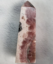 Rhodochrosite Tower Little Small Cute Crystal Chakra Gemstone Point Wand Reiki picture