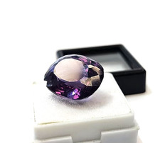 11-13 Ct Finished Cushion Cut Natural Alexandrite Color Changing Loose Gemstone picture