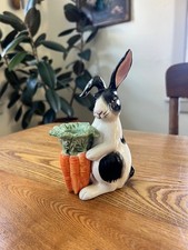 Vintage Fitz Floyd Japan porcelain Kensington Rabbit Candle Holder 1987 picture