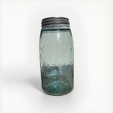 Antique 1858 Mason's Maltese Cross Jar w/Lid Great Shape picture