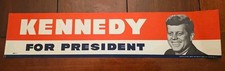 Vintage J.F.K Kennedy For President 1960 Bumper Sticker 18
