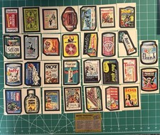 1975 Topps Wacky Packs Series 14 Complete Set 30/30 Plus checklist picture