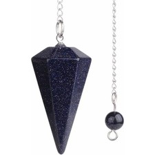 Natural Stone Quartz Agates Pendant Reiki Healing Cone Amethyst Charm Pendulum P picture