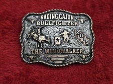 X~Treme RAGIN CAJUN BULLFIGHTING RODEO CHAMPION TROPHY BUCKLE☆Rare☆2019☆392 picture