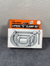Vintage Adjustable Clamp Company 3 Pieces C Clamp Set 1410 1420 1430 USA Made picture