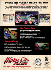 Motor City Online EA Games PC CD-ROM Vintage Magazine Print Ad 2001 Car Racing picture