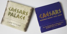 CAESARS Palace LAS VEGAS and Boardwalk ATLANTIC CITY Casino Lot of 2 Matchbooks picture