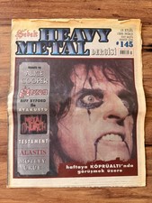 Heavy Metal Magazine 45 Alice Cooper Alastis Testament Saxon Turkey Rare 1999 picture