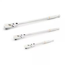 120XP 1/4 In. 3/8 In. and 1/2 in Drive Locking Flex Head Ratchet Set (3-Piece) picture