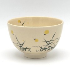 Kyo Kiyomizu yaki ware Japanese Matcha Tea bowl Chawan Firefly Hand-drawn Japan picture