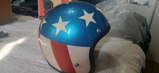 VINTAGE METALFLAKE CAPTAIN AMERICA   HELMET  1973 by Seaway    THE HOLY GRAIL picture
