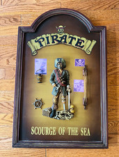 Beachcombers Pirate Scourge of the Sea 3D Wood Wall Plaque Sign 27-17” picture