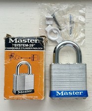 NOS Vintage Master Lock No.29WO High Security Padlock  picture